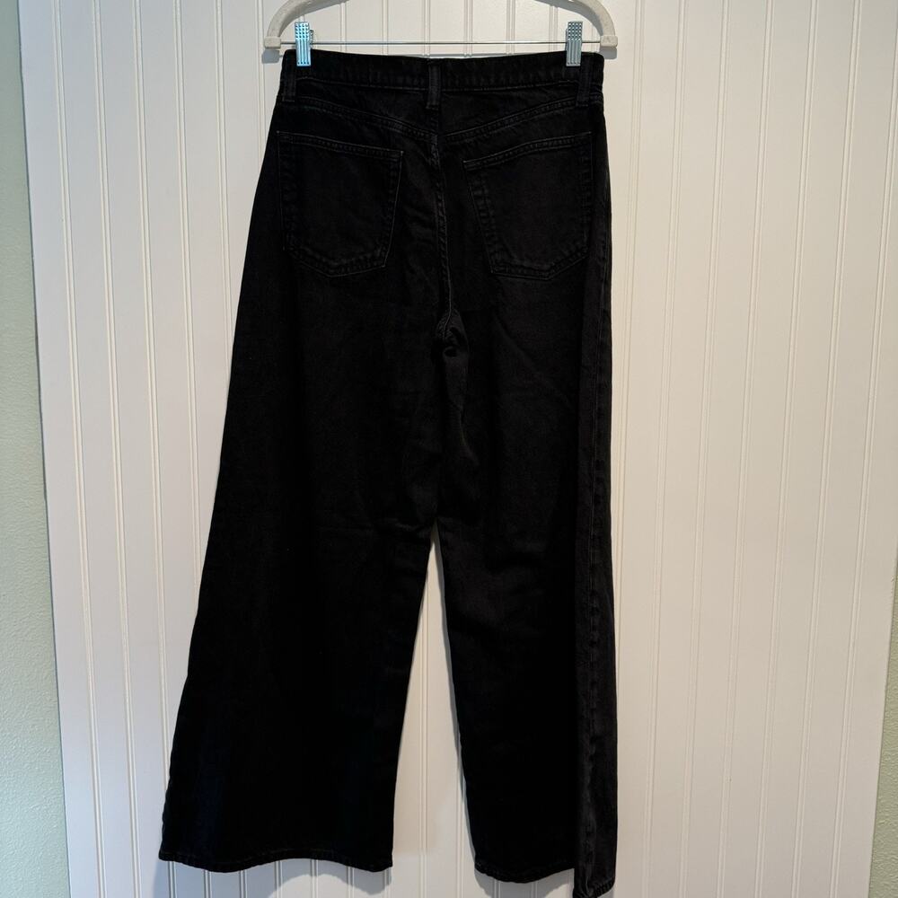GAP Extra Baggy Low Rise Jeans Black Ultra Soft Denim Size 27 - Picture 5 of 6